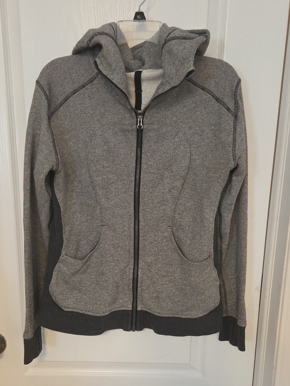 Lululemon Grey Full-Zip Hooded Sweatshirt